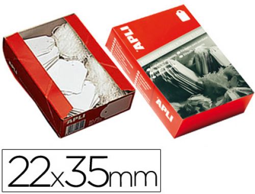 Etiqueta rectangular para pendurar, 22x35 mm, 500 unidades , Apli , 3168 , 8410782003908